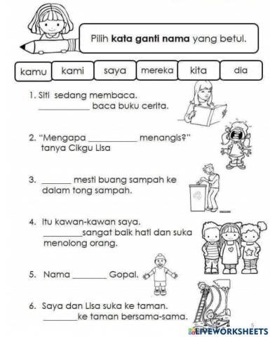 Kata ganti nama tahun 2