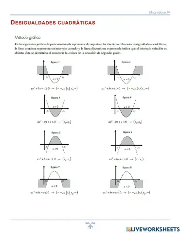 IV.4.3.Desigualdades cuadráticas