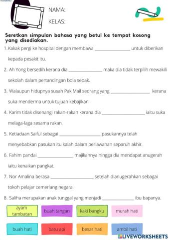 Simpuan bahasa tahun 3