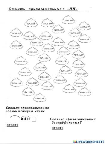 -Н- и -НН- в прилагательных