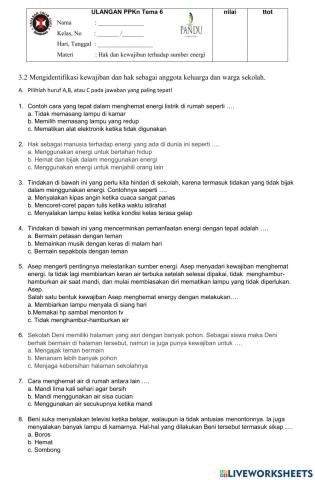 Ulangan Hak dan Kewajiban