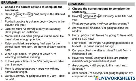 Wider World 3. Unit 5. Grammar.Future forms