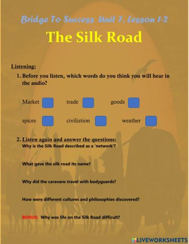 The Silk Road (Lesson 1-2)