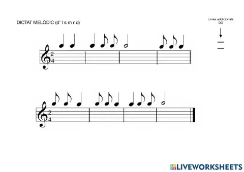 Dictat melòdic (6è 2)