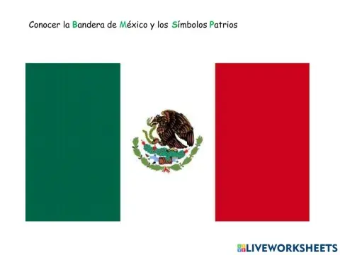Conocer la bandera nacional de méxico