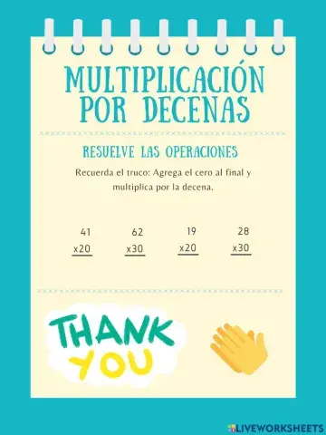 Multiplicación por decenas