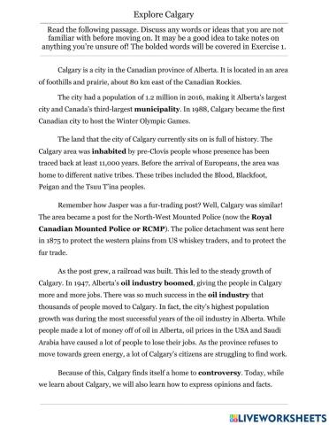 Explore Calgary