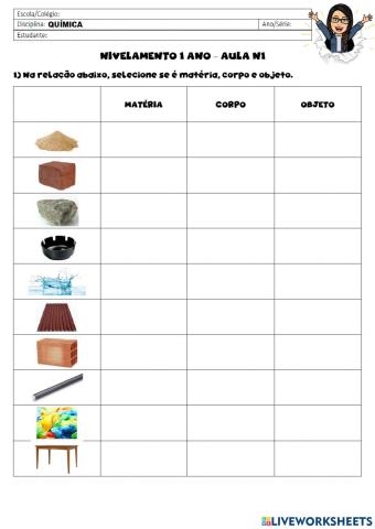 Matéria e suas transformações