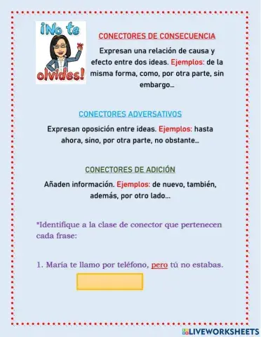 Conectores Consecuencia, Adversativos, Adición