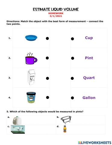 Estimating Liquid Volume