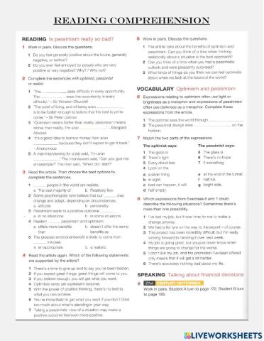 Advanced Read. Comp.