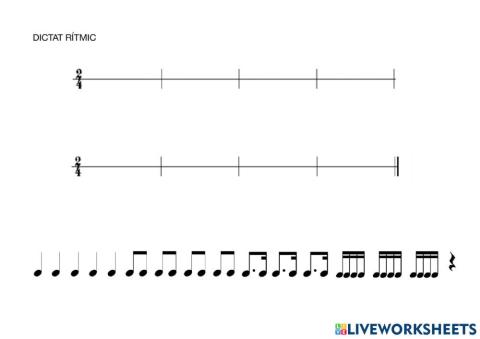 Dictat rítmic (5è)