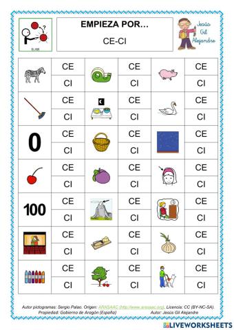 EMPIEZA POR CE CI