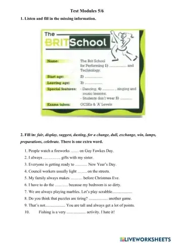 Test 5-6 Spotlight 6