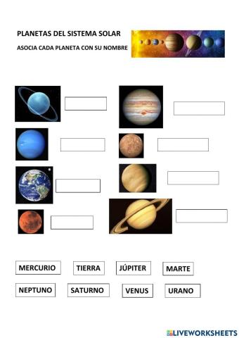 Planetas del sistema solar