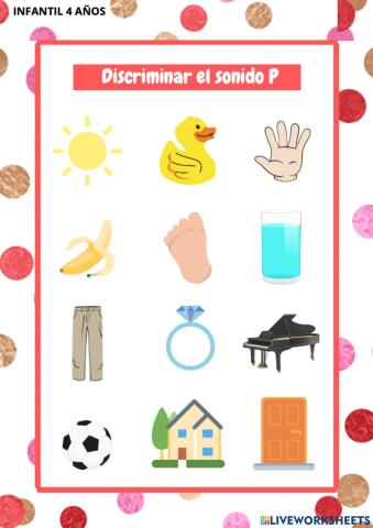 Discriminación del sonido P