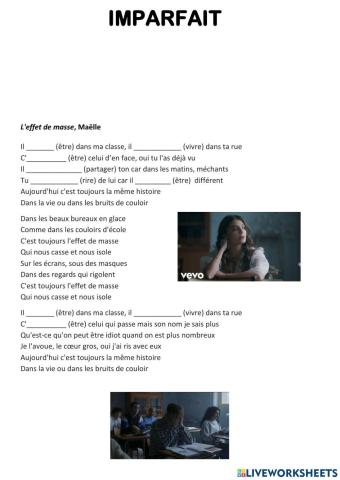 Imparfait - effet de masse