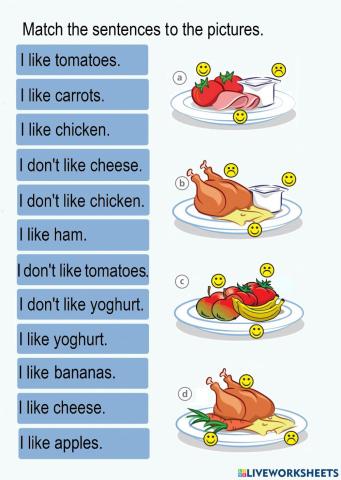 Food I like and dislike
