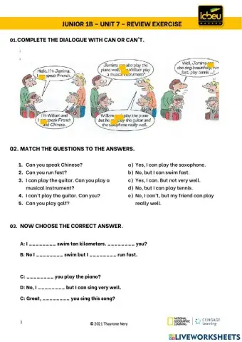 Can-can't for abilities