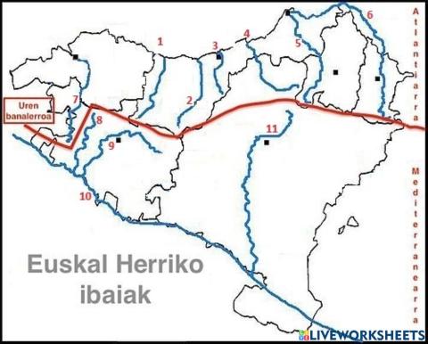 Euskal herriko ibaiak