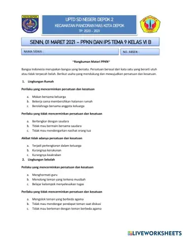 Ila kamila - PPKN IPS TEMA 9 KELAS 6B