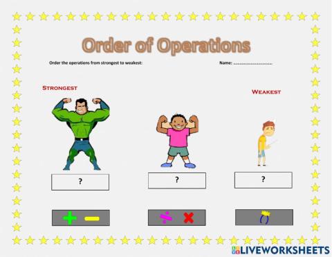 Order of operations 2