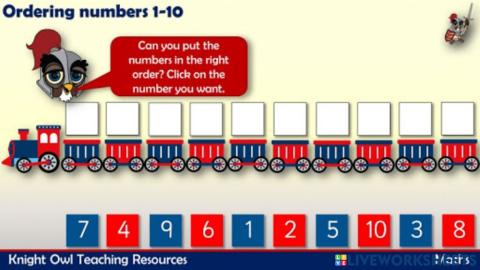 Number 1-10 sequencing