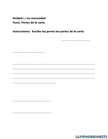 Partes de la Carta