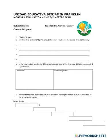 Social studies midterm quiz 1