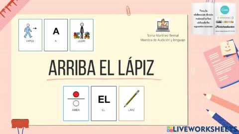 Arriba el lápiz ALIMENTOS