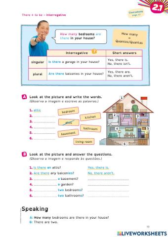 The house -there to be