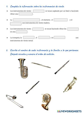 Familia de viento y percusión