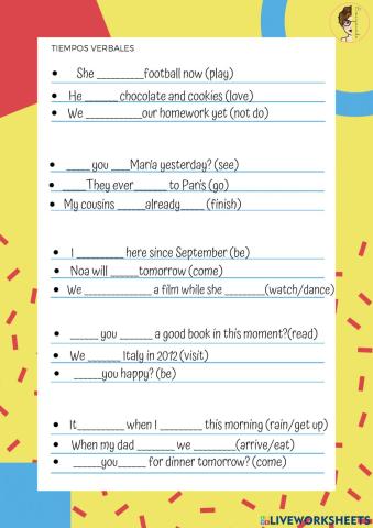 Tiempos verbales