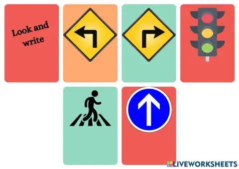 Señales tráfico- flash cards