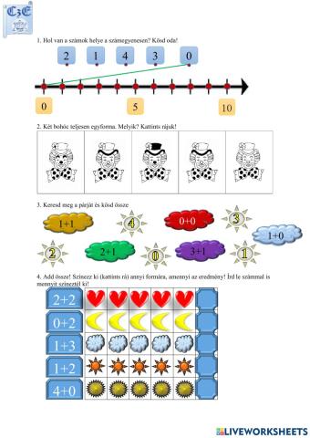 Gyakorlás (négyes számkör)