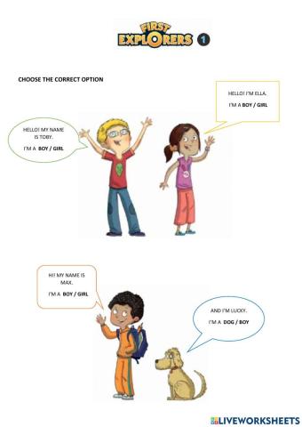 First explorers characters