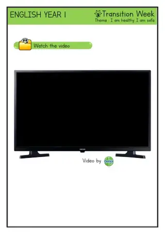 Transisi Tahun 1 - I am healthy