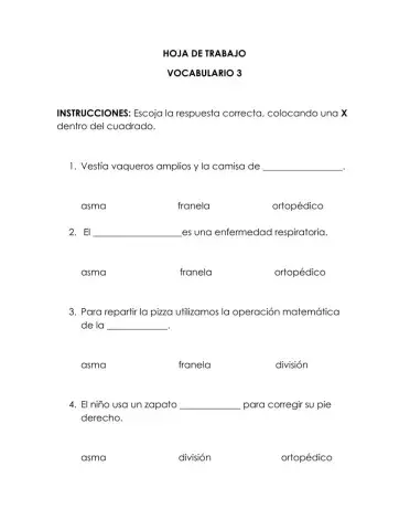 Vocabulario 3