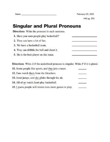 English 3rd HW 02-03