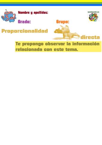 Proporcionalidad directa (2)