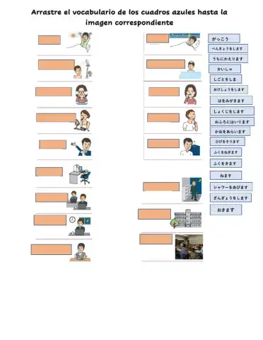 Vocabulario rutina diaria TOP 6 Marug