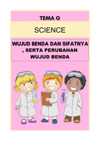 Science Tema G Subtema 1