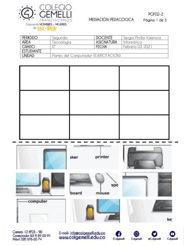 Partes del Computador
