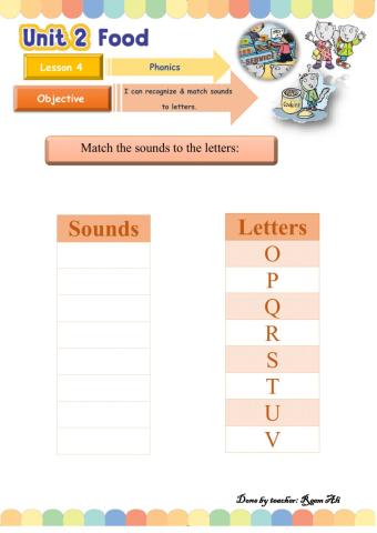 We Can2 L4: recognizing & matching sounds to letters.