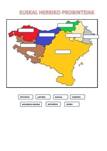 Euskal Herriko mapa