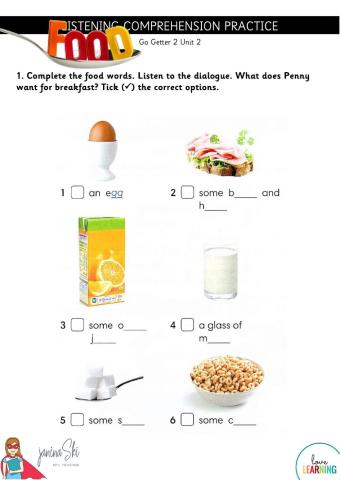 Listening Practice Go Getter 2 Unit 2