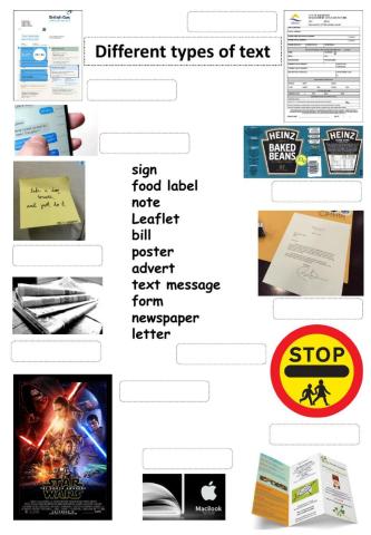 Different text types