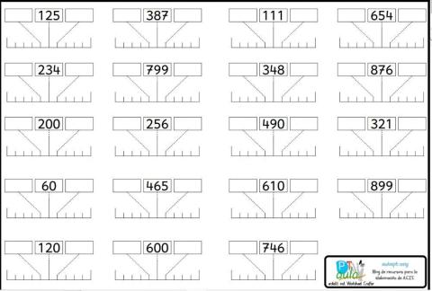 Número anterior y posterior tres cifras