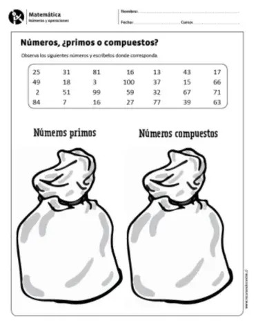 Numeros primos   hasta el 100