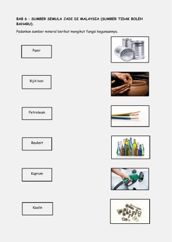 Sumber Boleh Baharu dan Sumber Tidak Boleh Baharu